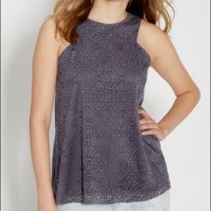 Maurices Gray Suede Tank Top